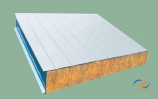 TẤM VÁCH PANEL BÔNG KHOÁNG ( ROCKWOOL) DÀY 50 MM